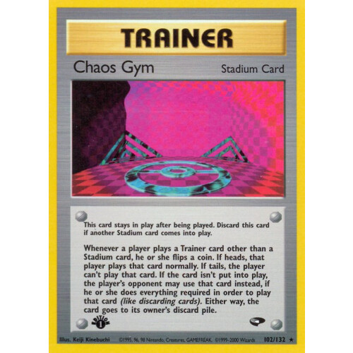 Chaos Gym - 102/132 - Rare 1st Edition