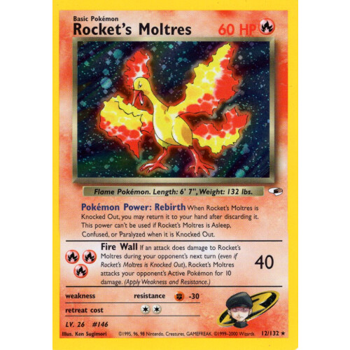 Rockets Moltres - 12/132 - Holo