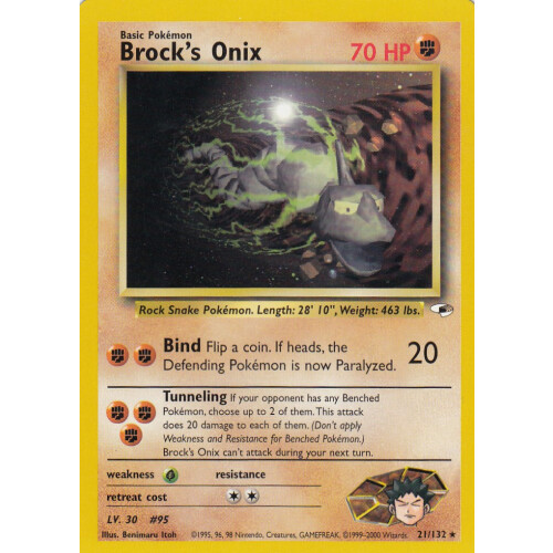 Brocks Onix - 21/132 - Rare