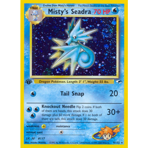 Mistys Seadra - 9/132 - Holo 1st Edition