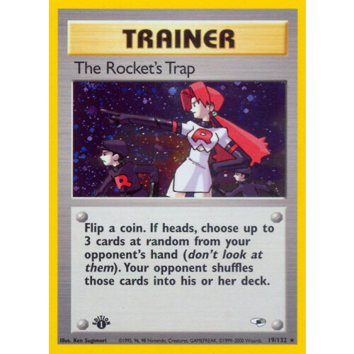 The Rockets Trap - 19/132 - Holo 1st Edition
