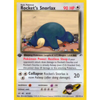 Rockets Snorlax - 33/132 - Rare 1st Edition