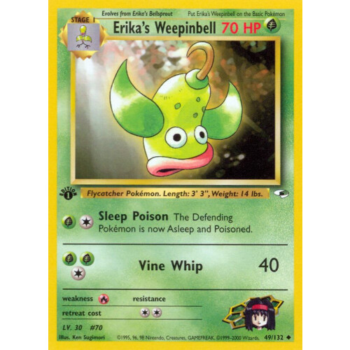 Erikas Weepinbell - 49/132 - Uncommon 1st Edition