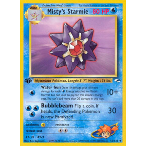 Mistys Starmie - 56/132 - Uncommon 1st Edition
