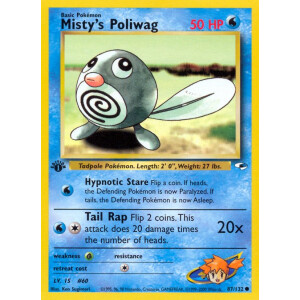 Mistys Poliwag - 87/132 - Common 1st Edition