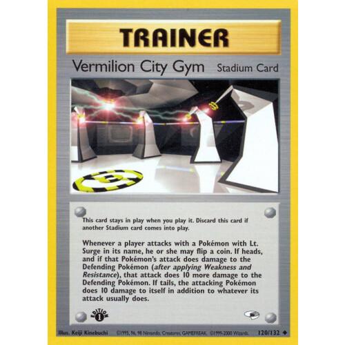 Vermilion City Gym - 120/132 - Uncommon 1st Edition