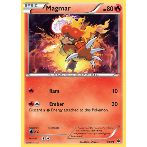 Magmar - 16/83 - Reverse Holo