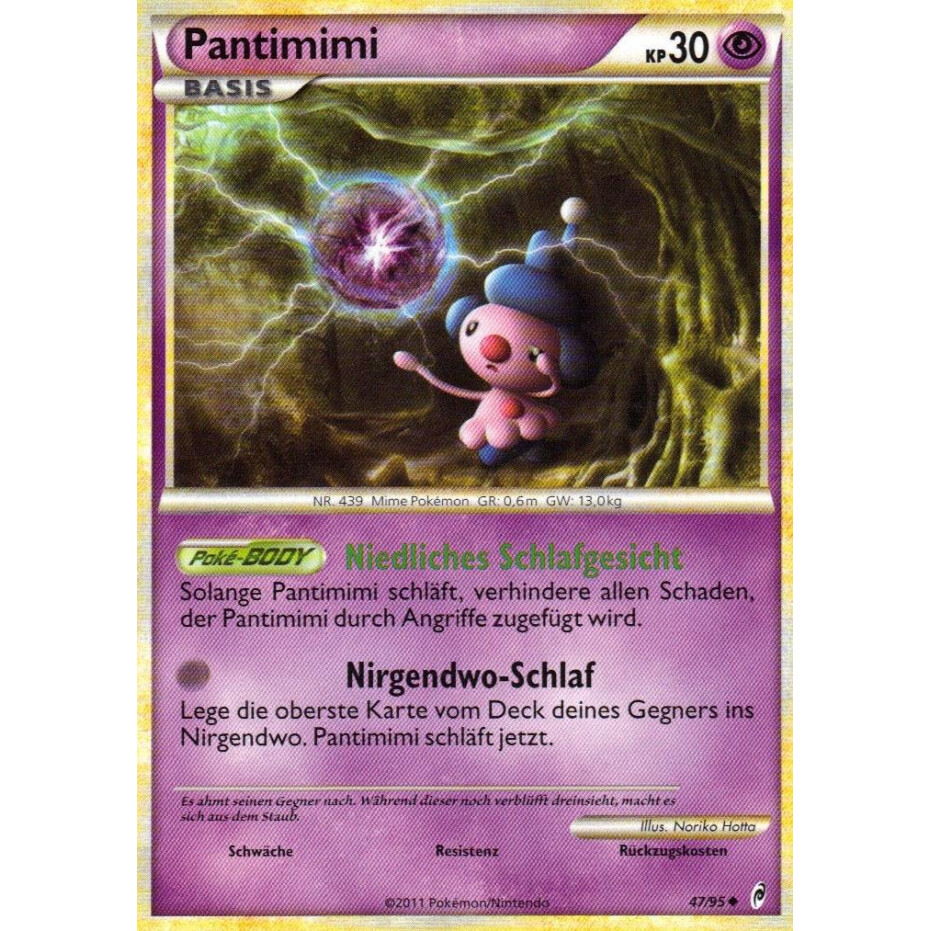 Pantimimi Reverse Holo Deutsch Pokemon Ruf der Legenden 47/95 
