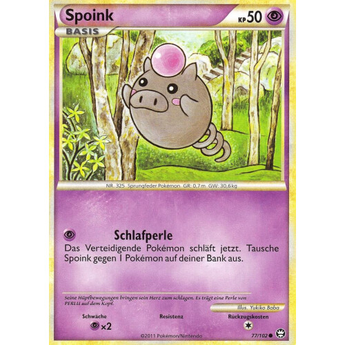 Spoink - 77/102 - Reverse Holo