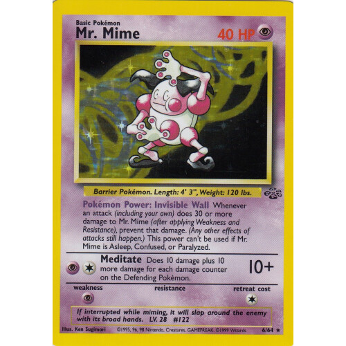 Mr. Mime - 6/64 - Holo