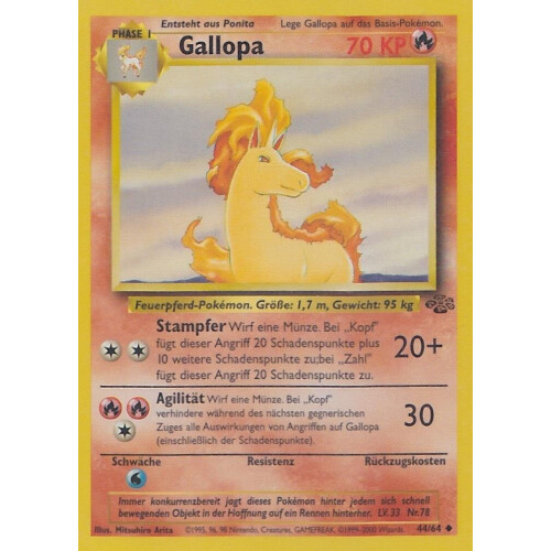 Gallopa - 44/64 - Uncommon 1st Edition