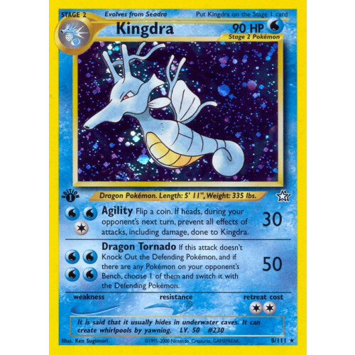Kingdra - 8/111 - Holo 1st Edition