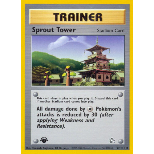 Sprout Tower - 97/111 - Uncommon 1st Edition