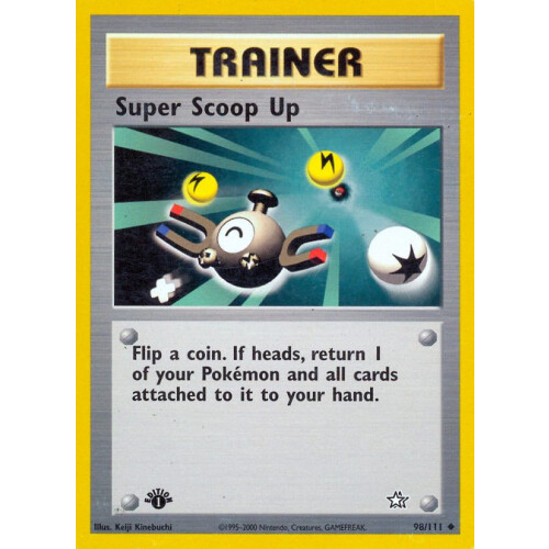 Super Scoop Up - 98/111 - Uncommon 1st Edition