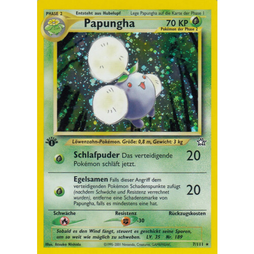 Papungha - 7/111 - Holo 1st Edition