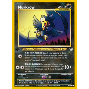 Murkrow - 46/64 - Common 1st Edition