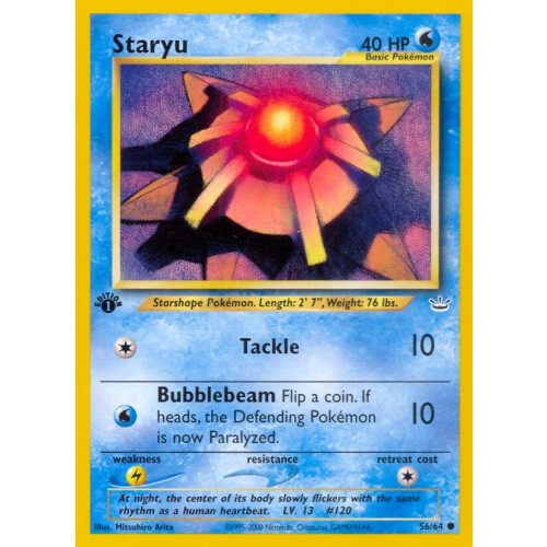 Staryu - 56/64 - Common 1st Edition