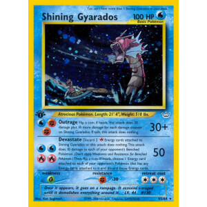 Shining Gyarados - 65/64 - Shiny 1st Edition