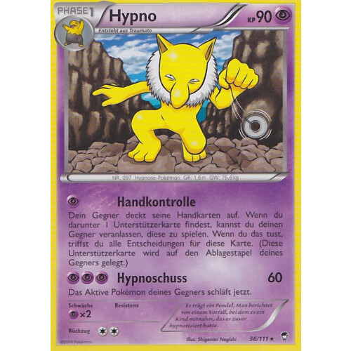 Hypno - 36/111 - Rare