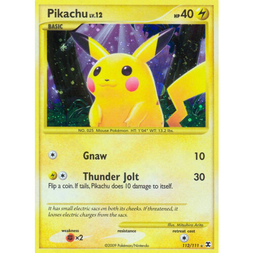 Pikachu - 112/111 - Holo