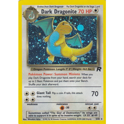 Dark Dragonite - 5/82 - Holo