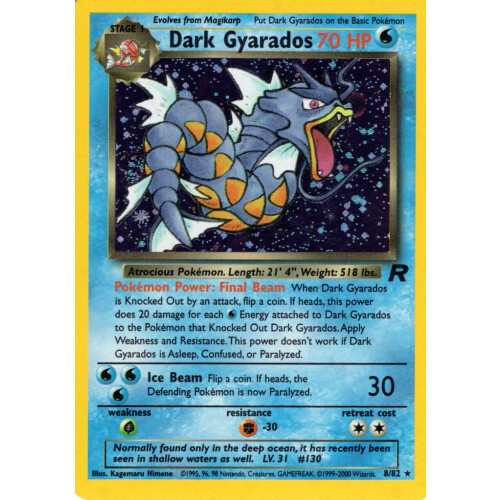 Dark Gyarados - 8/82 - Holo