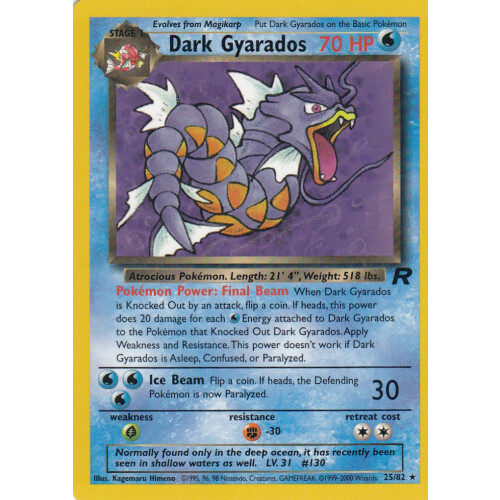 Dark Gyarados - 25/82 - Rare