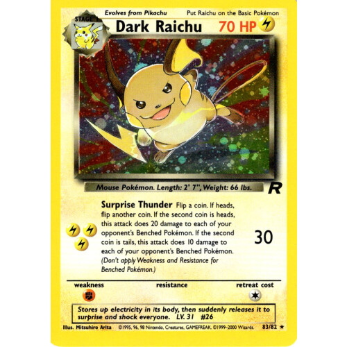 Dark Raichu - 83/82 - Holo