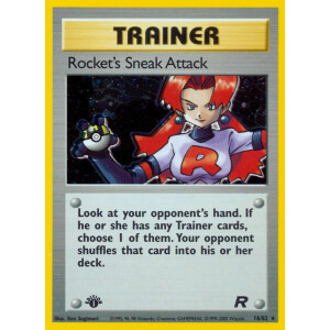Rockets Sneak Attack - 16/82 - Holo 1st Edition