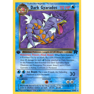Dark Gyarados - 25/82 - Rare 1st Edition