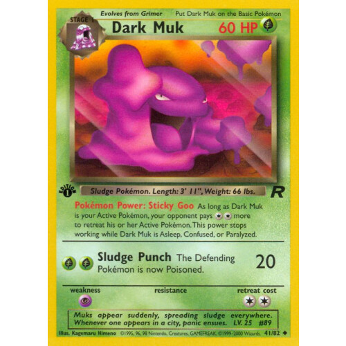 Dark Muk - 41/82 - Uncommon 1st Edition