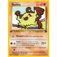 Mankey - 61/82 - Common 1st Edition
