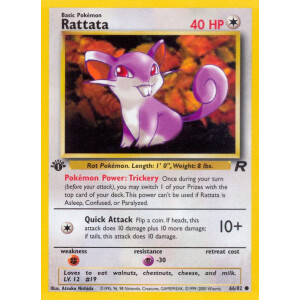 Rattata - 66/82 - Common 1st Edition