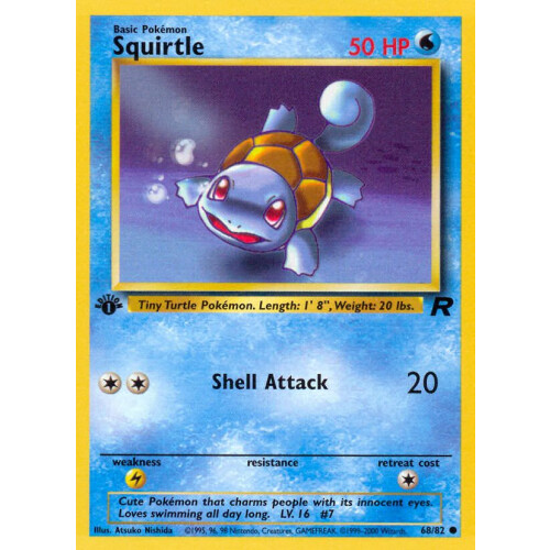 Squirtle - 68/82 - Common 1st Edition