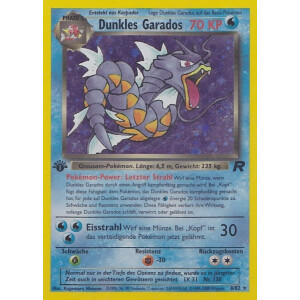 Dunkles Garados - 8/82 - Holo 1st Edition