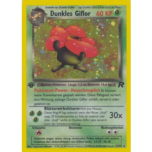 Dunkles Giflor - 13/82 - Holo 1st Edition