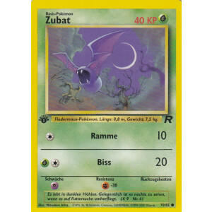 Zubat - 70/82 - Common 1st Edition