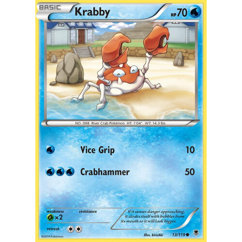 Krabby - 13/119 - Common
