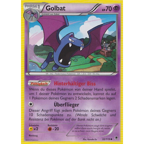 Golbat - 32/119 - Reverse Holo