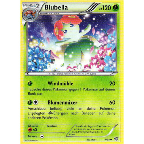Blubella - 4/98 - Reverse Holo