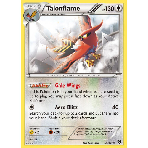 Talonflame - 96/114 - Reverse Holo