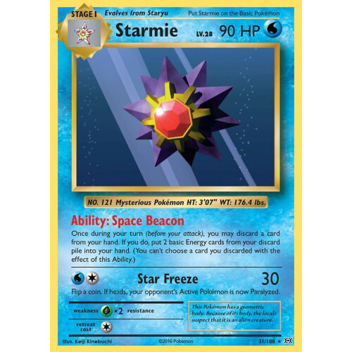 Starmie - 31/108 - Reverse Holo