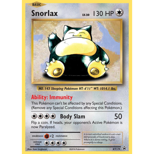 Snorlax - XY179 - Promo