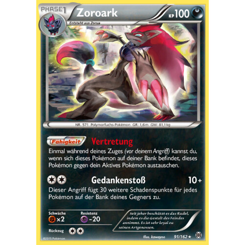 Zoroark - 91/162 - Theme Deck Rare