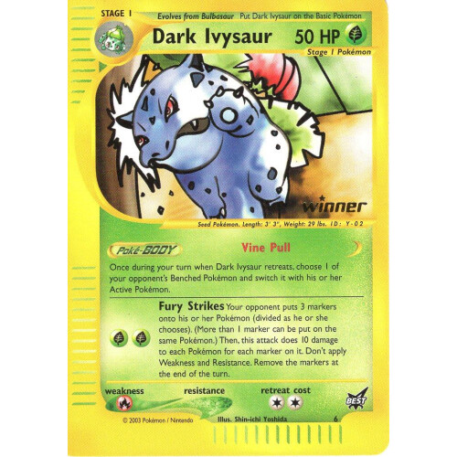 Dark Ivysaur - 6 - Winner Promo