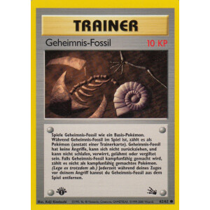 Geheimnis-Fossil - 62/62 - Common 1st Edition