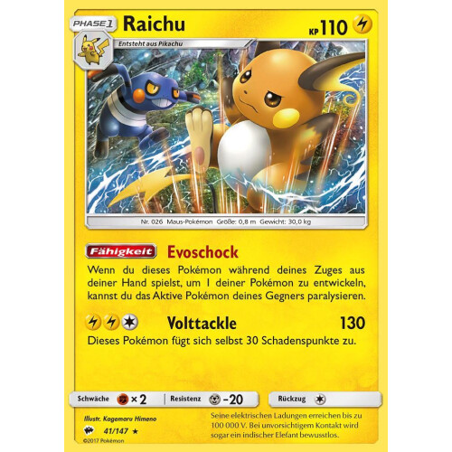 Raichu - 41/147 - Holo