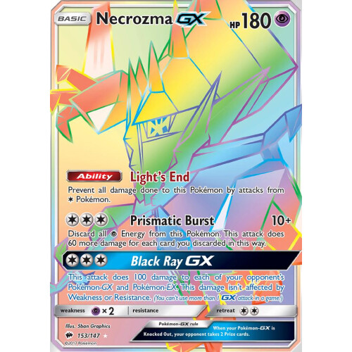 Necrozma GX - 153/147 - Rainbow Rare