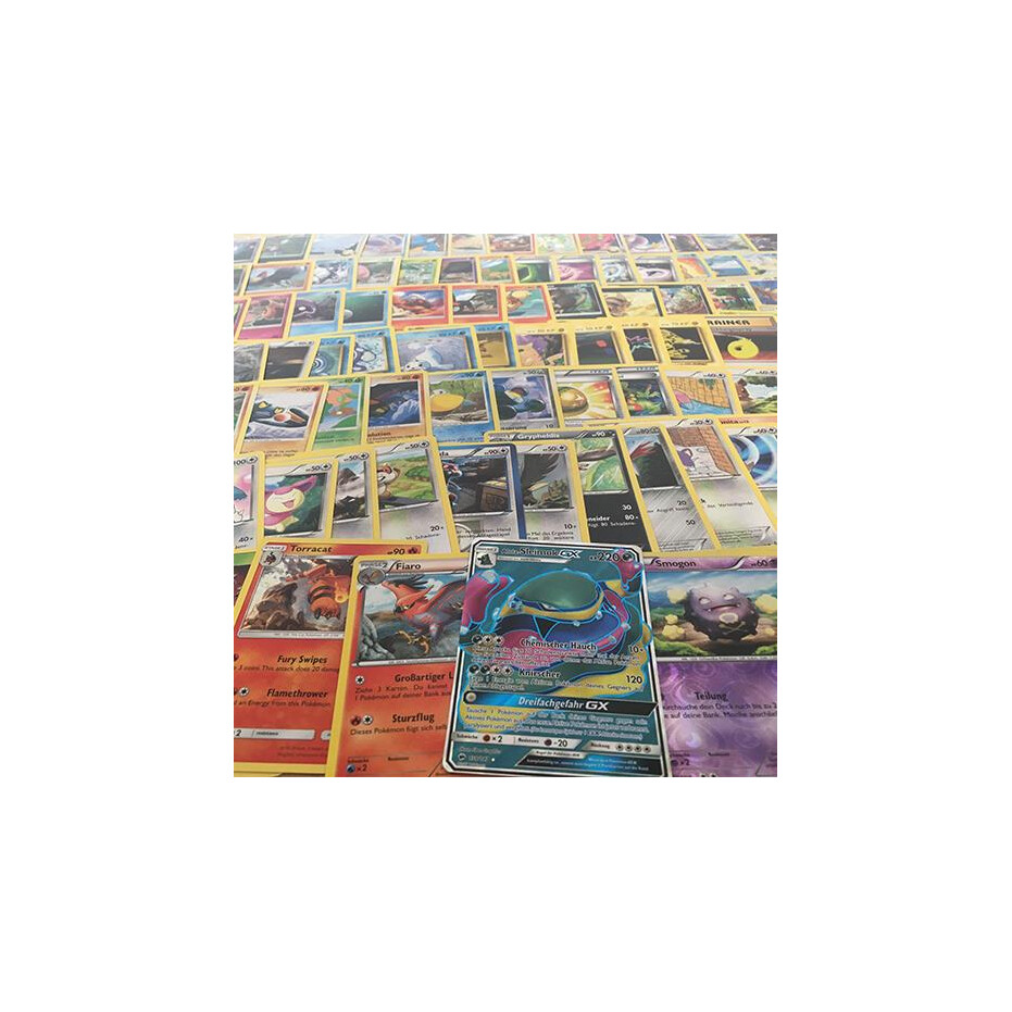 10 Stück Pokemon Karten GX Sammlung !Keine Doppelten Zufällige GX und EX Karten