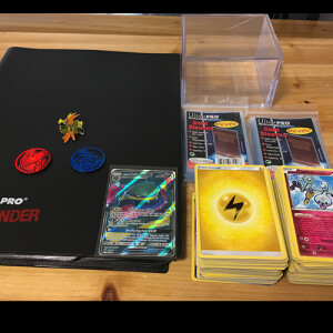 Pokemon Premium-Sparpaket! Mit Ordner, Hüllen, Deckbox, 200+ Karten und garantiert 1 EX/GX/Fullart/Mega!
